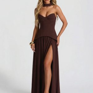 Slit Elegant Maxi Dress