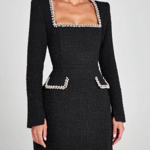 Slit Mini Dress